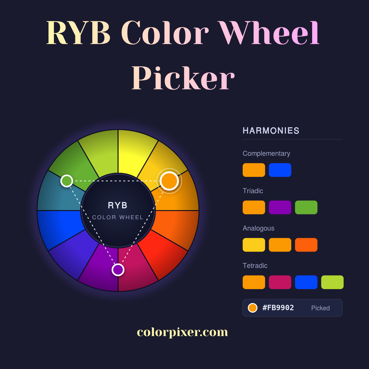 RYB Color Wheel RYB Color Picker ColorPixer RYB Color Wheel RYB Color Picker ColorPixer